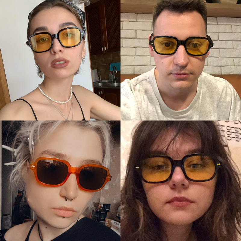 Luxury Retro Square Sunglasses for Men and Women